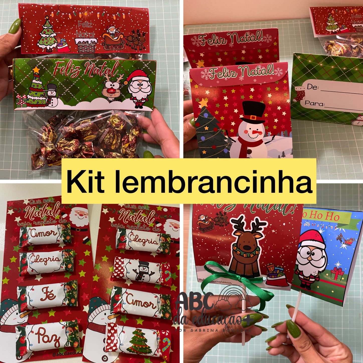 Bis Natal - Lembrancinha com Mensagens Personalizadas