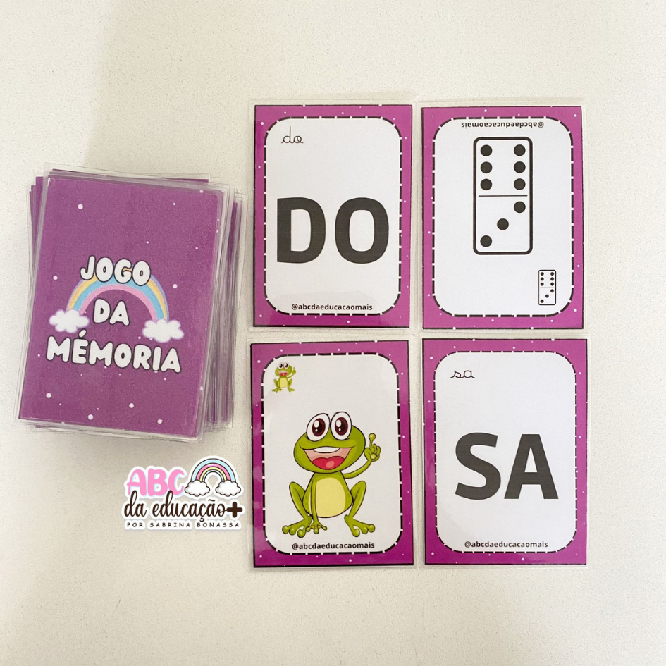 JOGO DA MEMÓRIA - SILABA SIMPLES - Educa Market