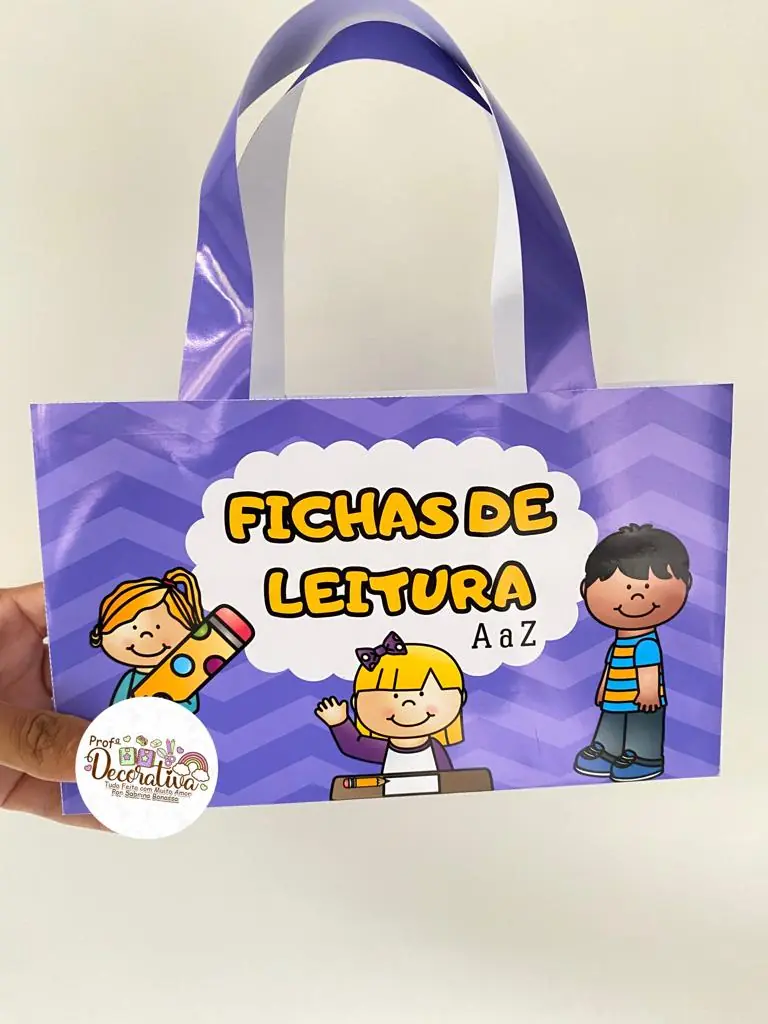 Fichas de Leitura de A a Z- Letra Bastão - Imagem 3