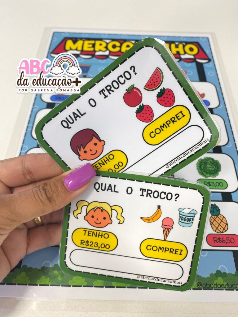 Jogo de matemática (mercadinho)