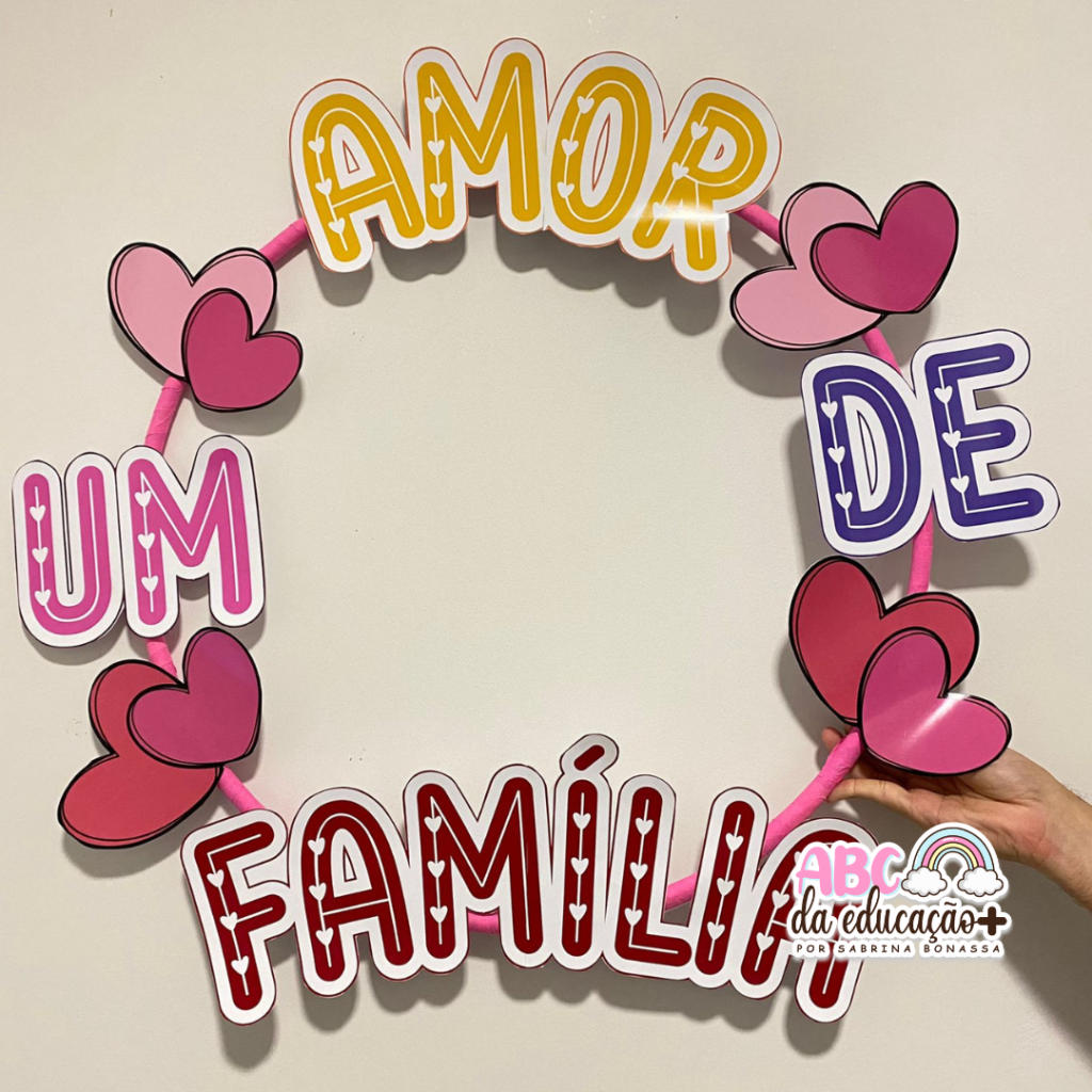 Moldura para Fotos no Bambolê ” Um amor de Família” – Loja ABC da ...