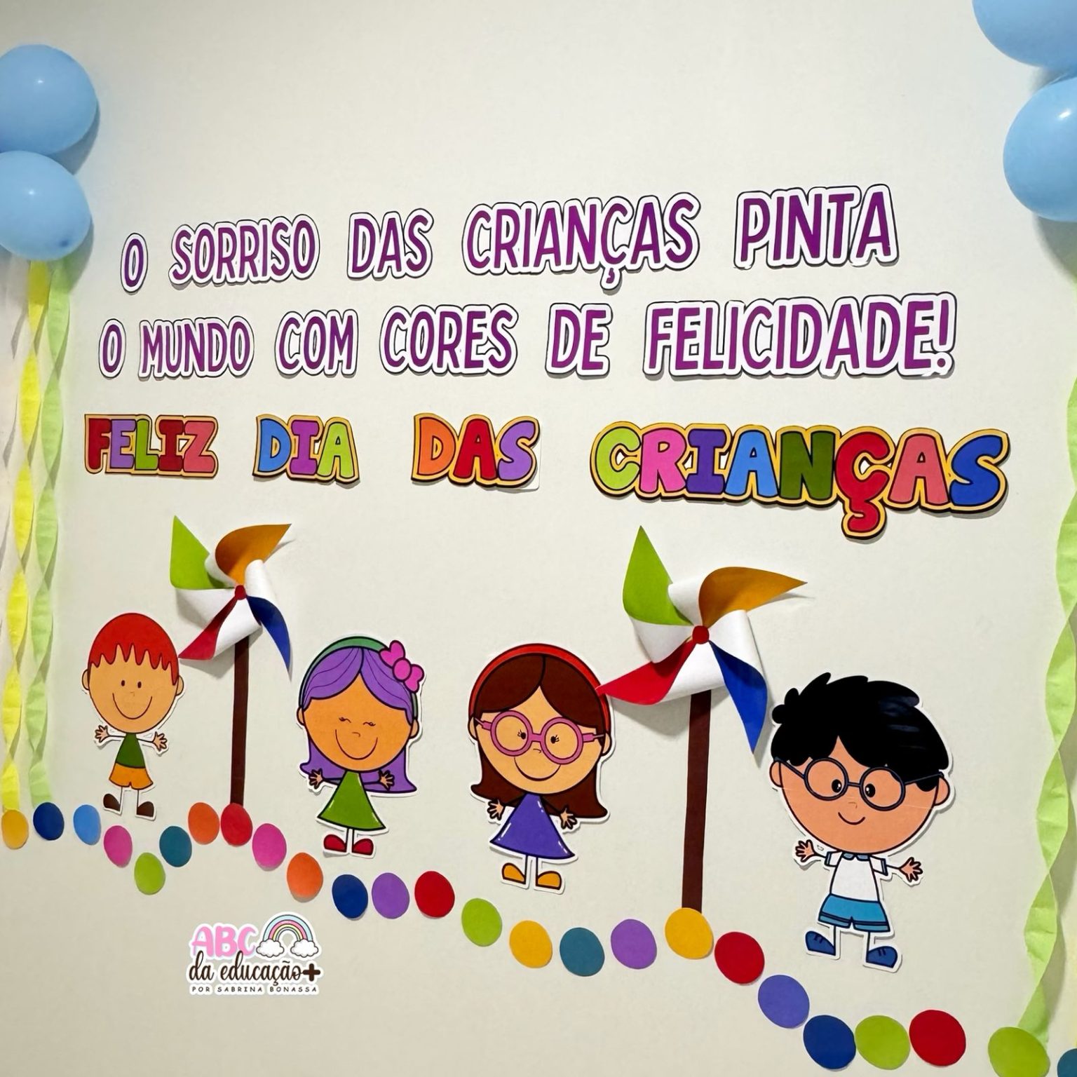 Painel Dia das Crianças – Loja ABC da Educação Mais – Por Sabrina Bonassa