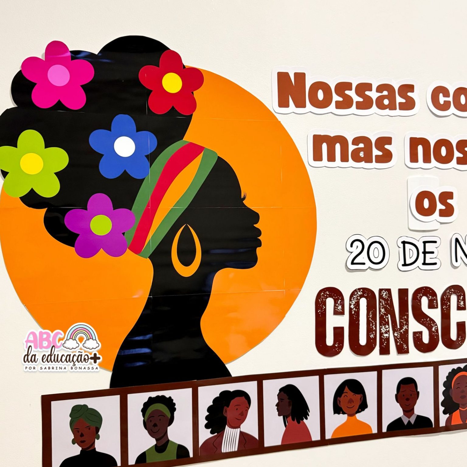 Painel Consciência Negra – Loja ABC da Educação Mais – Por Sabrina Bonassa