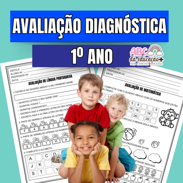 Avaliação de Sondagem Diagnóstica 1º ano - Língua Portuguesa e Matemática
