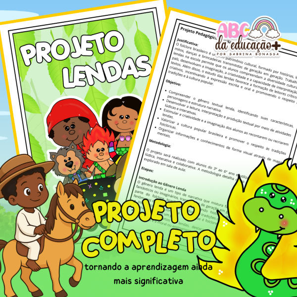 Projeto Lendas Folclóricas: Fichas, Mapas e Livrinhos Interativos - Imagem 2