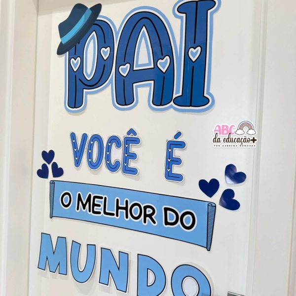 Painel de  Porta Dia dos Pais “Pai, o melhor do mundo!” - Imagem 2