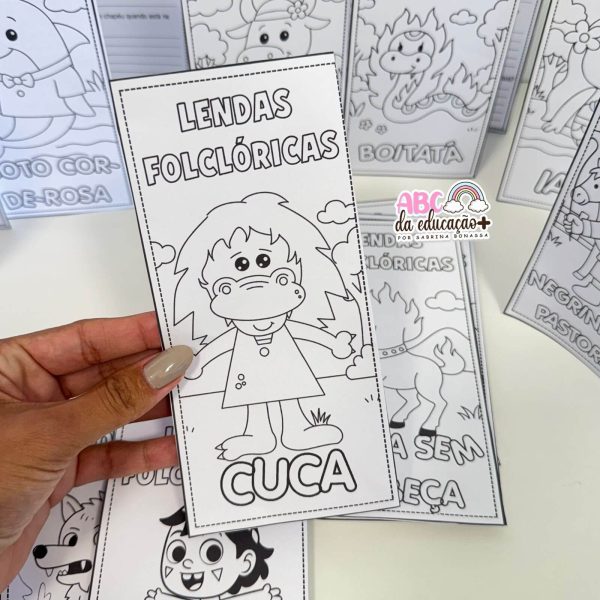 Folhetos Lendas Folclóricas com Texto e Interpretação
