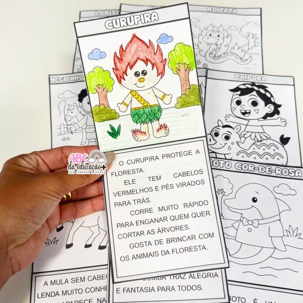 Atividades Folclore – 12 Lendas em Fichas Lúdicas para Alfabetização - Imagem 10
