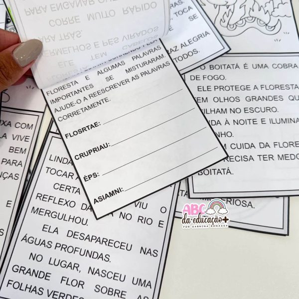 Atividades Folclore – 12 Lendas em Fichas Lúdicas para Alfabetização - Imagem 8
