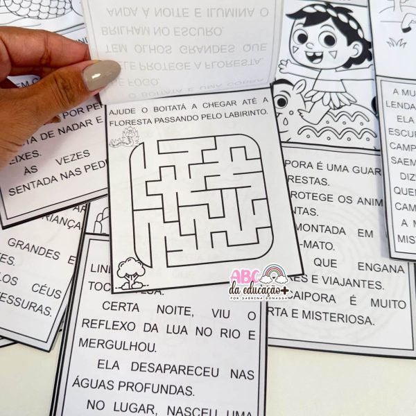 Atividades Folclore – 12 Lendas em Fichas Lúdicas para Alfabetização - Imagem 7