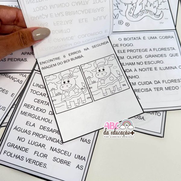 Atividades Folclore – 12 Lendas em Fichas Lúdicas para Alfabetização - Imagem 4