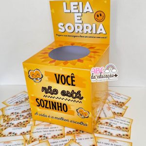 Caixa de Mensagem Motivacional Setembro Amarelo – “Leia e Sorria”