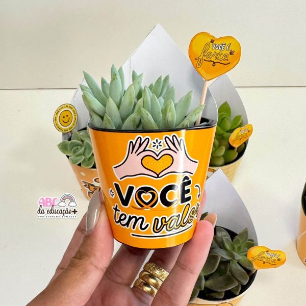 Lembrancinha Setembro Amarelo – Suculentas 10 modelos - Imagem 10