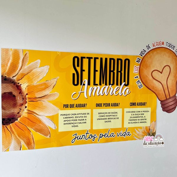 Painel Banner Setembro Amarelo – Juntos pela Vida - Imagem 4