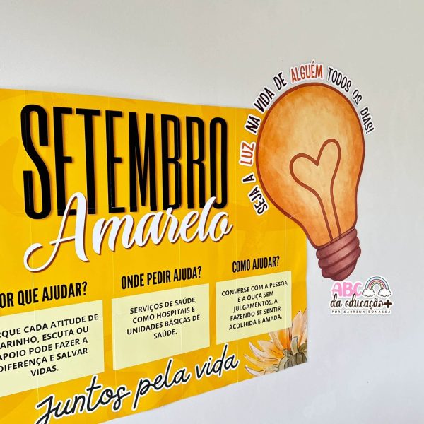 Painel Banner Setembro Amarelo – Juntos pela Vida - Imagem 2