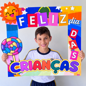Moldura Colorida para Fotos – Dia das Crianças