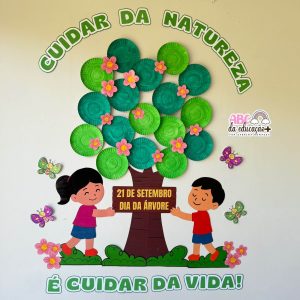 Painel Dia da Árvore com Pratinhos