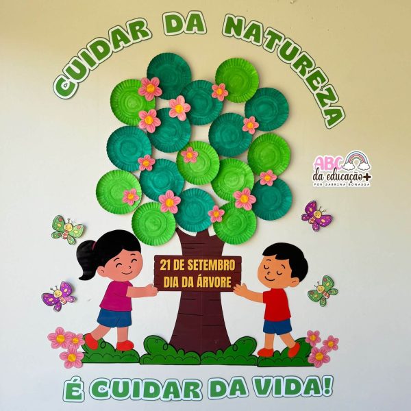 Painel Dia da Árvore com Pratinhos