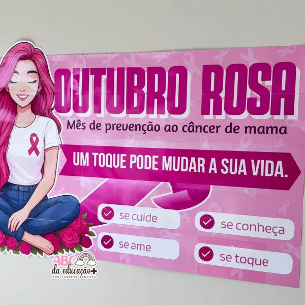 Painel Outubro Rosa – Banner + Caixa + Panfleto - Imagem 4