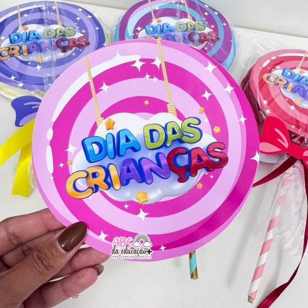Lembrancinha Dia das Crianças – Pirulito Surpresa - Imagem 4