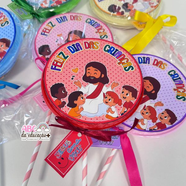 Pirulito Supresa Dia das Crianças - Lembrancinha Cristã - Imagem 5