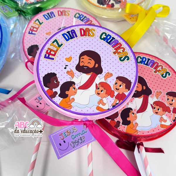Pirulito Supresa Dia das Crianças - Lembrancinha Cristã - Imagem 4