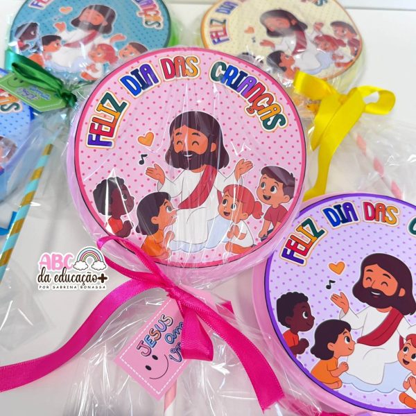 Pirulito Supresa Dia das Crianças - Lembrancinha Cristã - Imagem 2