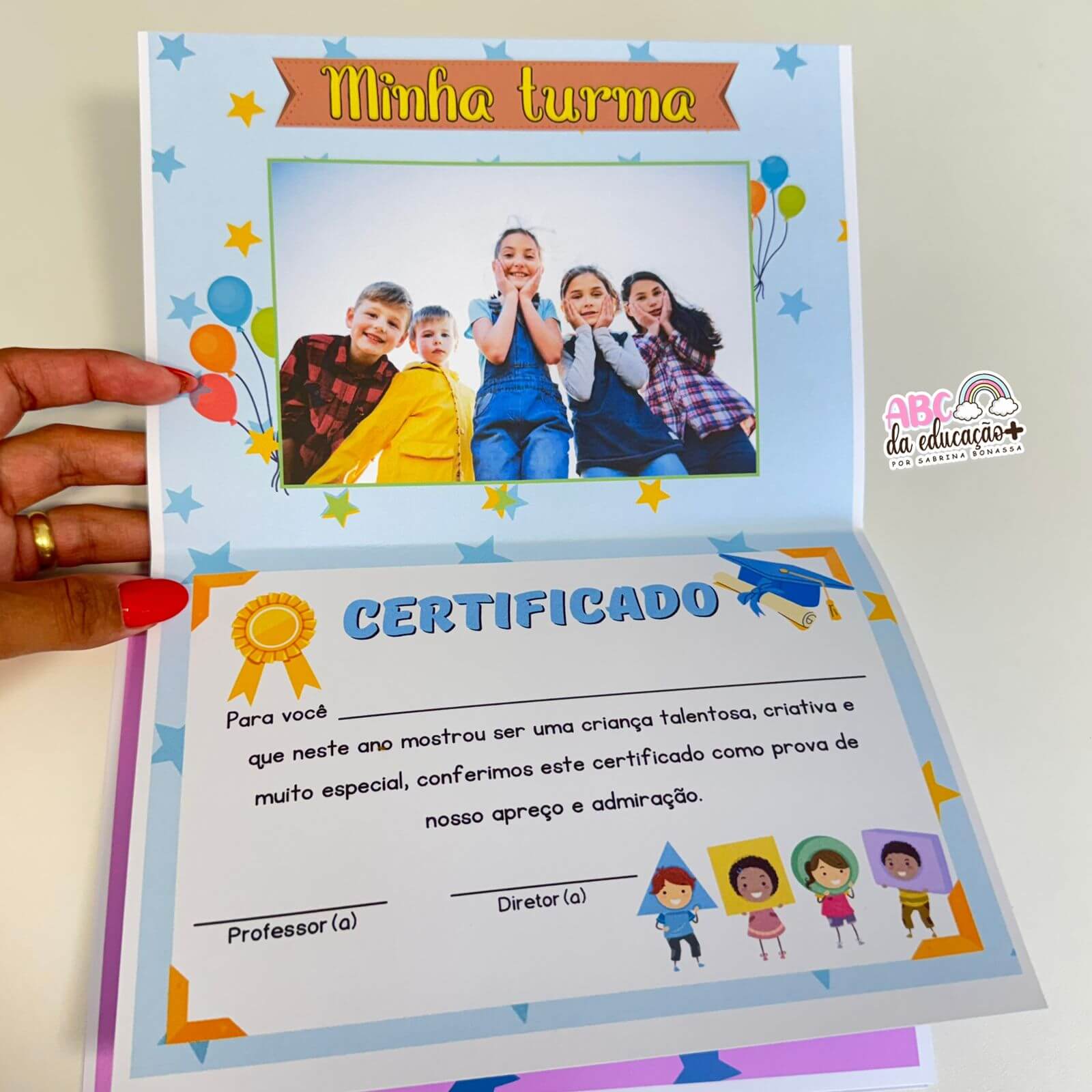 Recordação Escolar Diploma de Formatura Editável - Imagem 5