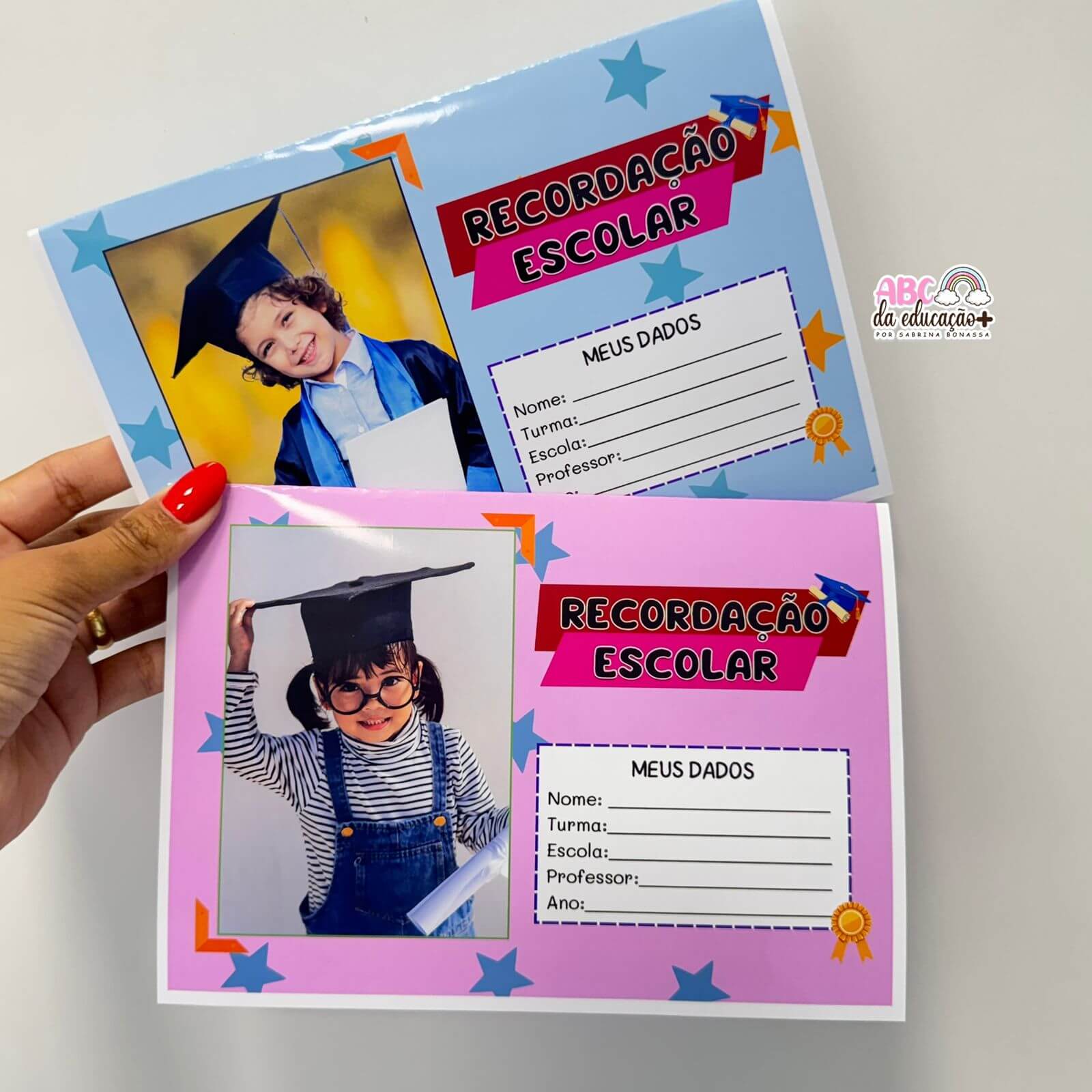 Recordação Escolar Diploma de Formatura Editável - Imagem 3