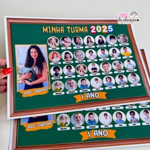 Recordação Escolar “Minha Turma” – Modelo Editável
