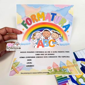 Convite de Formatura ABC Editável