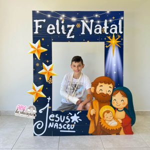 Moldura de Fotos Gigante – Natal Jesus Nasceu