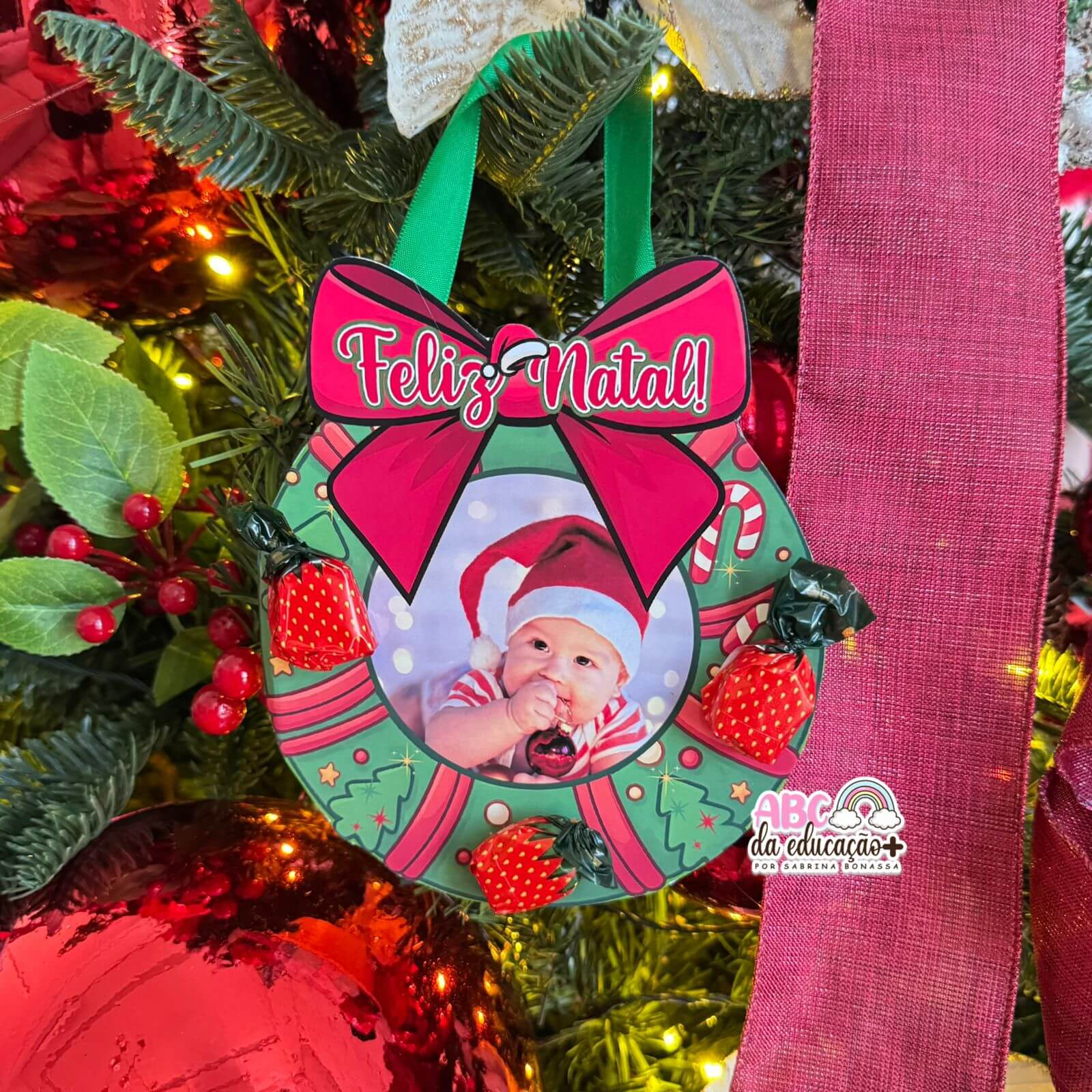 Lembrancinha Natalina com Foto – Editável - Imagem 8