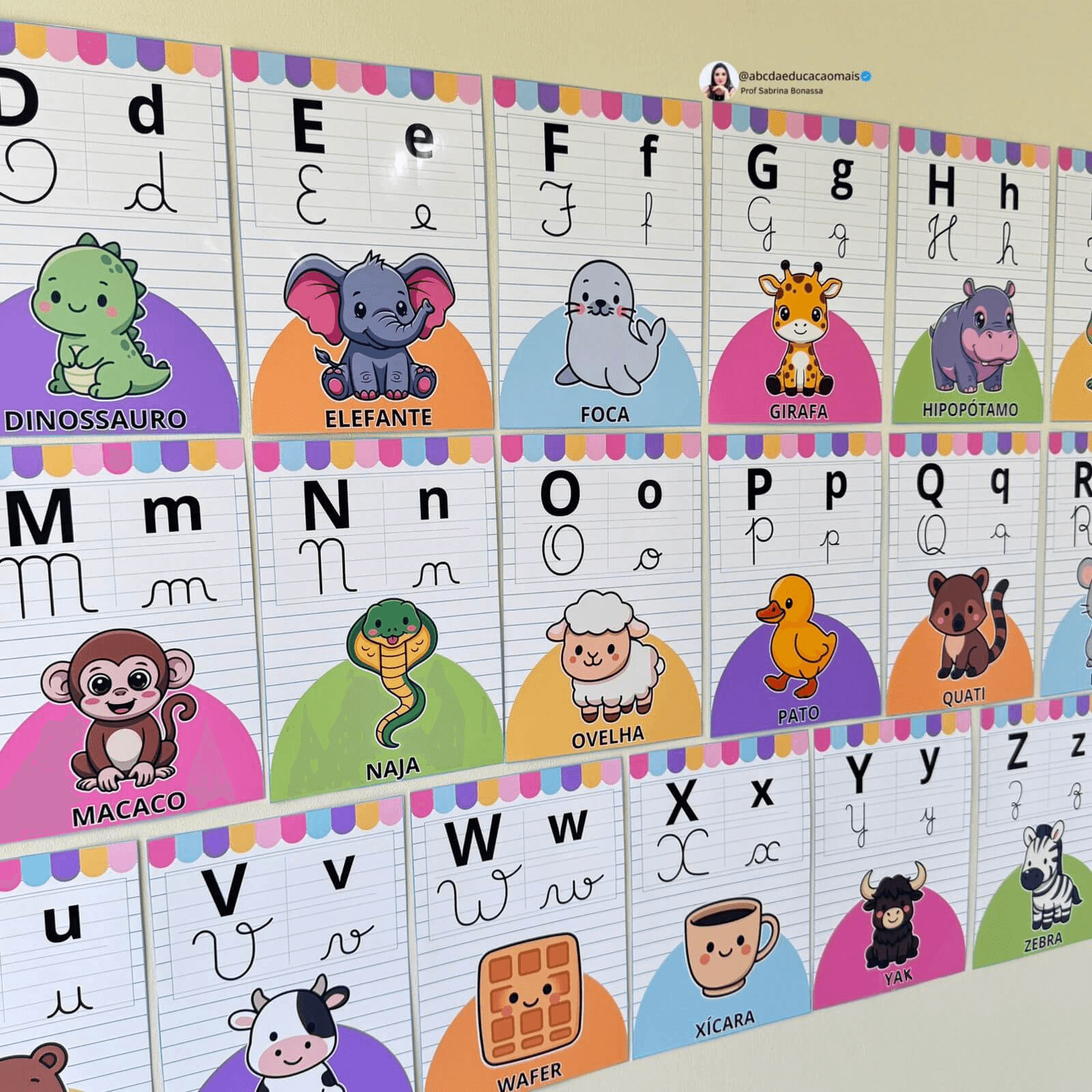 Alfabeto Ilustrado de Parede – 3 Variações - Imagem 6