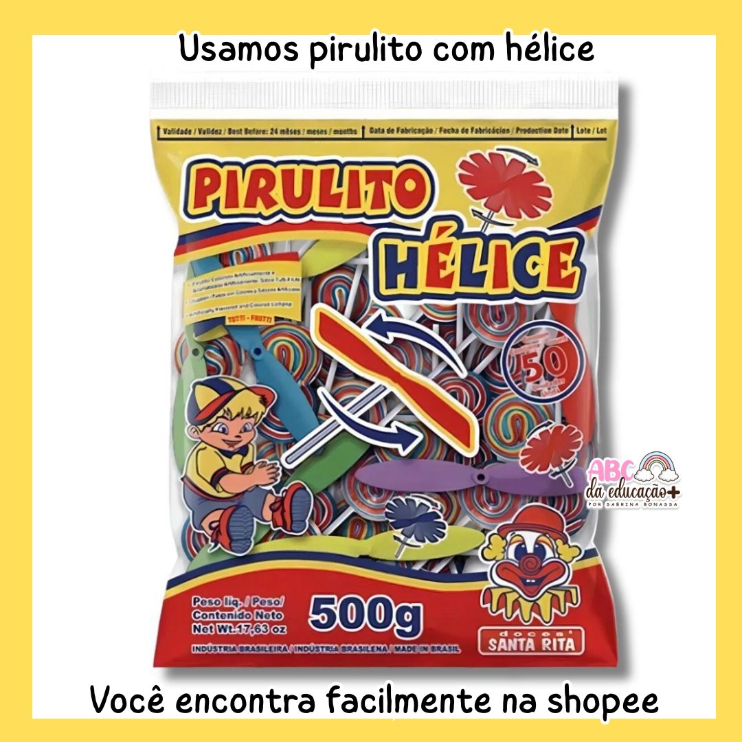 Lembrancinha Volta às Aulas – Pirulito Hélice - Imagem 2
