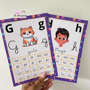 Alfabeto de Parede e Silabários - 4 tipos de letras