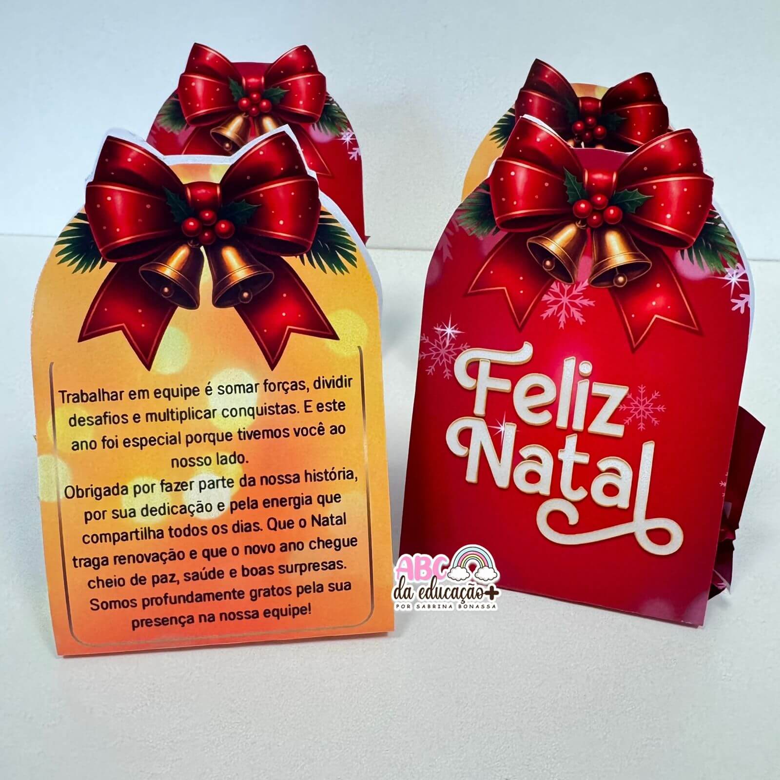 Lembrancinha de Natal – Gratidão à Equipe - Mensagem Editável - Imagem 2
