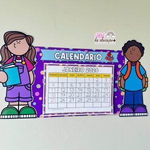 Calendário Escolar 2026 – Tema Crianças