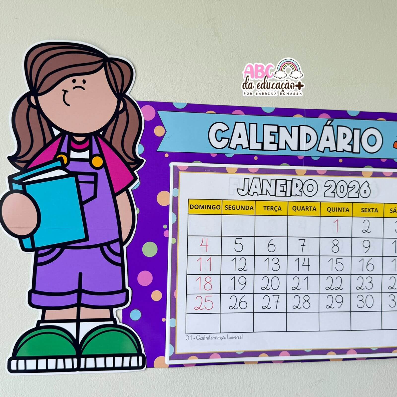 Calendário Escolar 2026 – Tema Crianças - Imagem 2