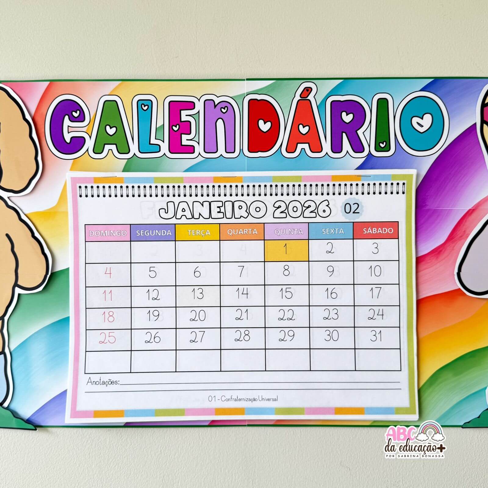 Calendário Escolar 2026 – Tema Bobbie Goods - Imagem 7