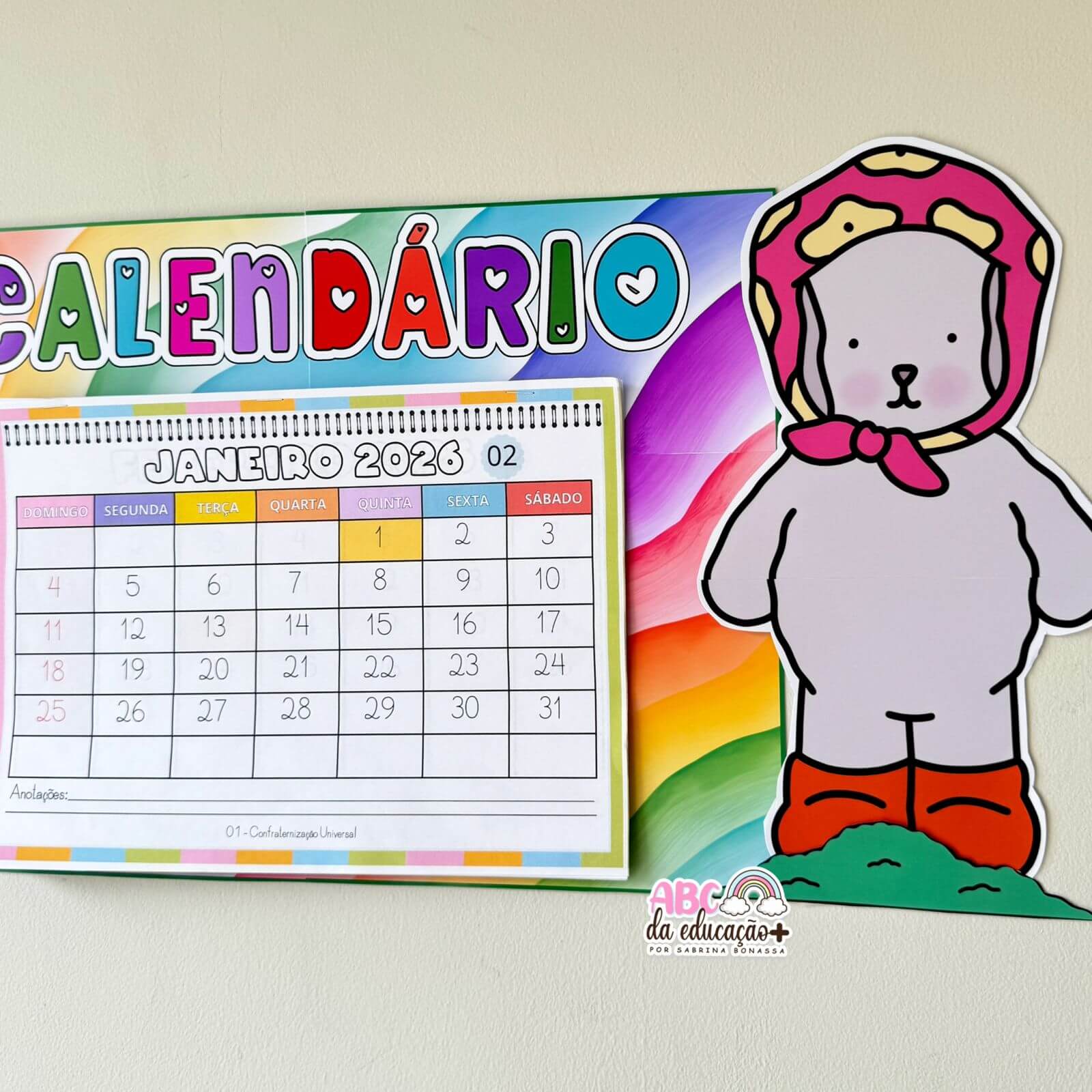 Calendário Escolar 2026 – Tema Bobbie Goods - Imagem 3