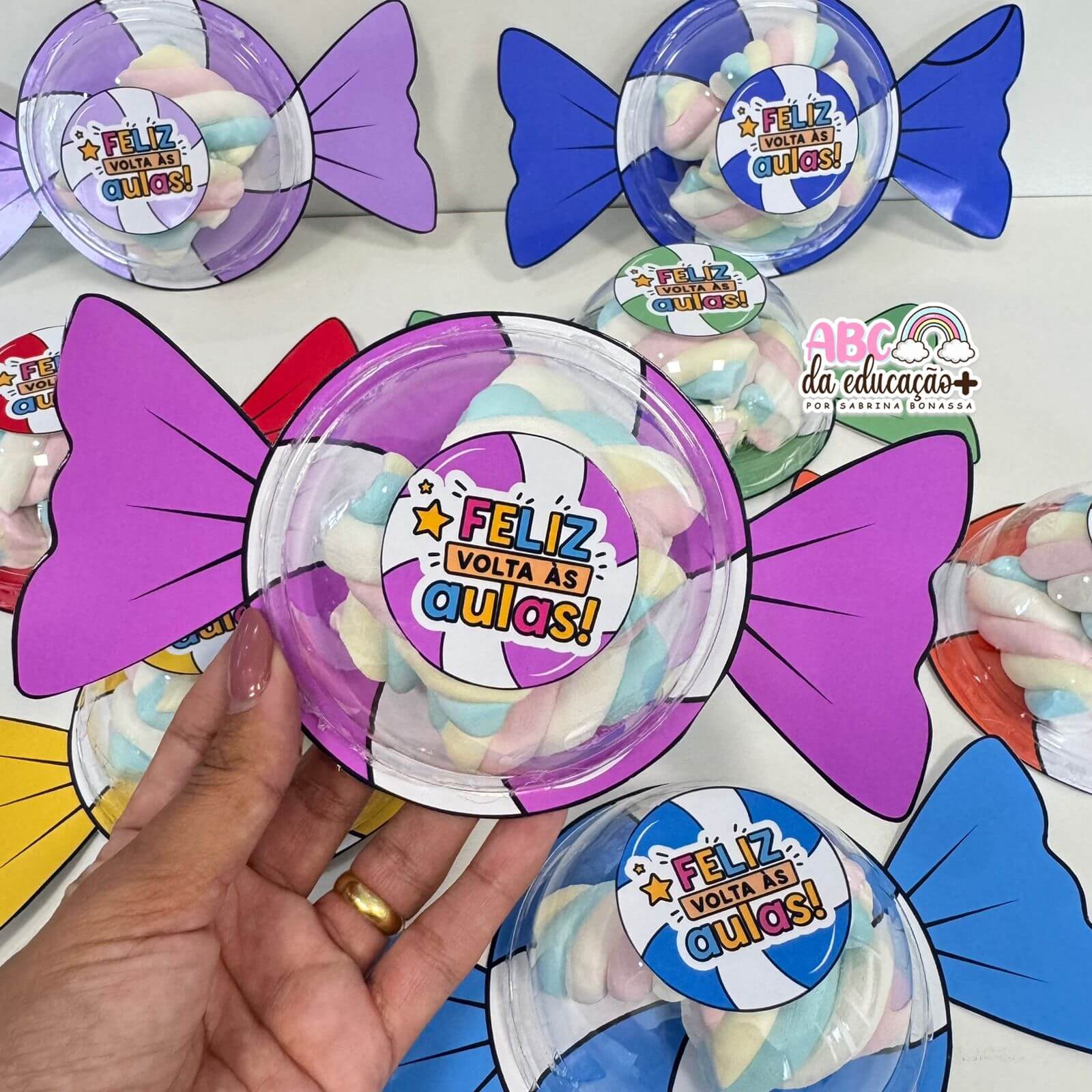 Lembrancinha Volta às Aulas – Balinha Pop com Tampa Bolha - Imagem 3