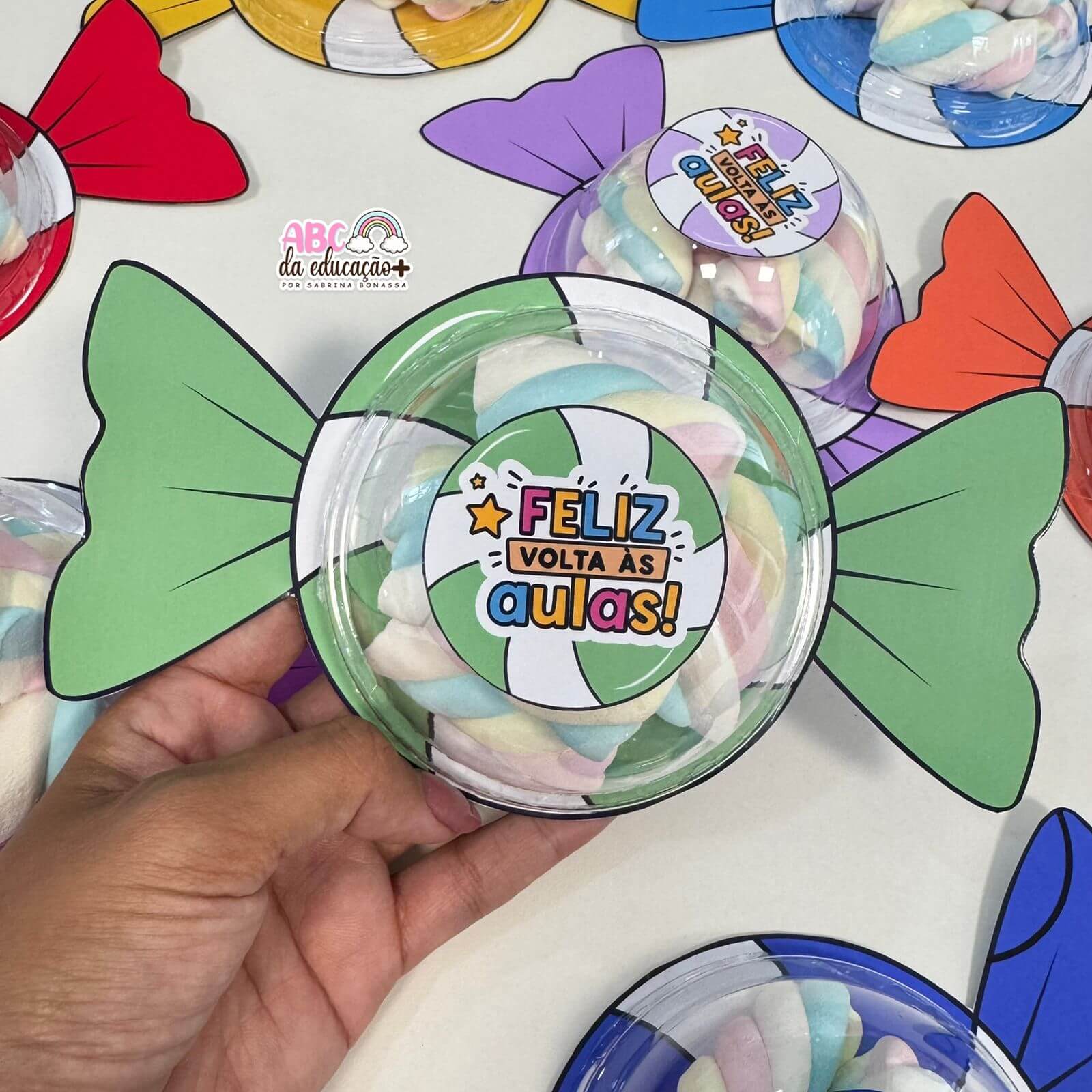 Lembrancinha Volta às Aulas – Balinha Pop com Tampa Bolha - Imagem 4