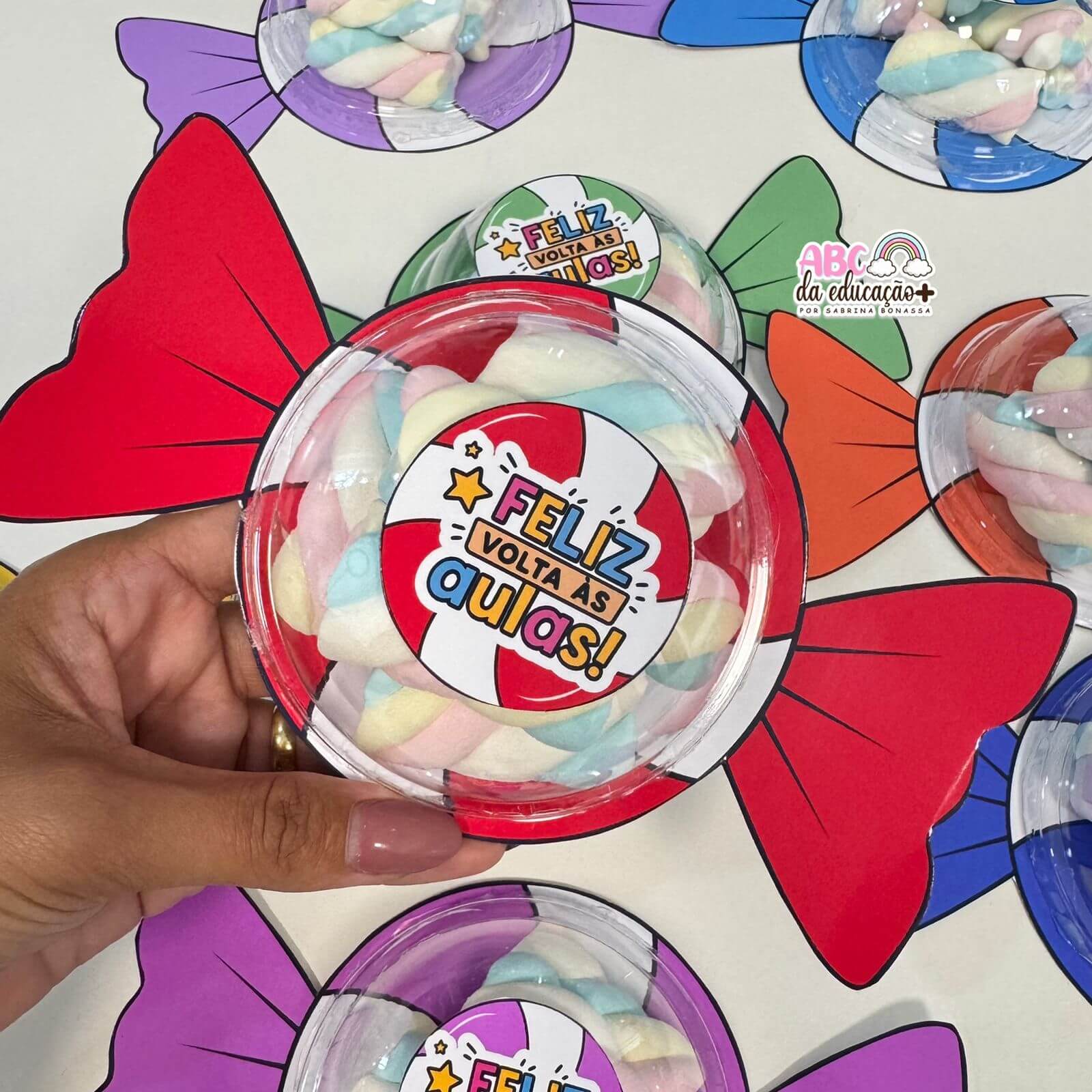 Lembrancinha Volta às Aulas – Balinha Pop com Tampa Bolha - Imagem 2