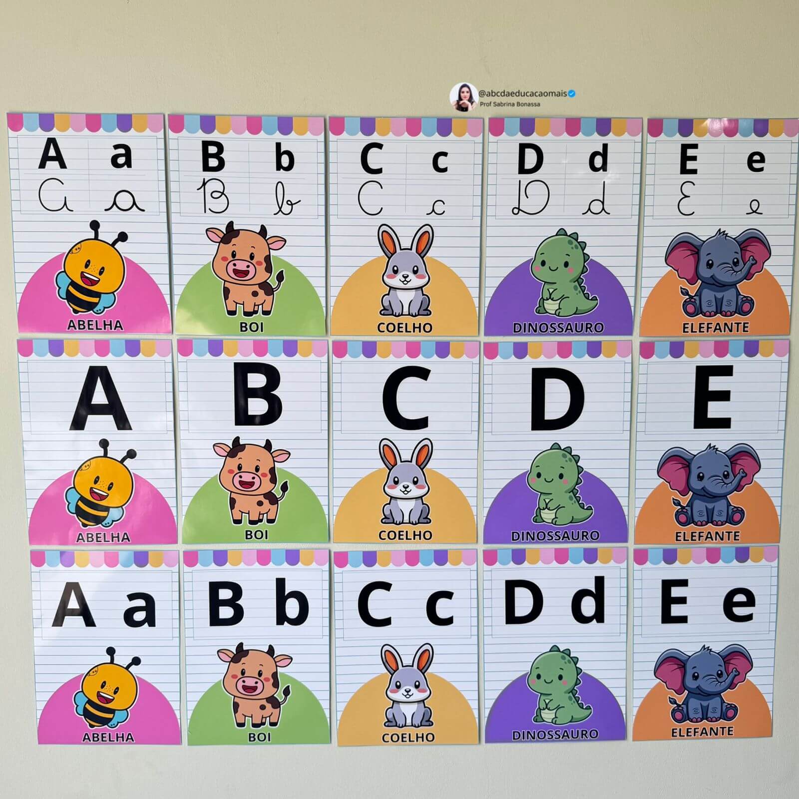 Alfabeto Ilustrado de Parede – 3 Variações - Imagem 13