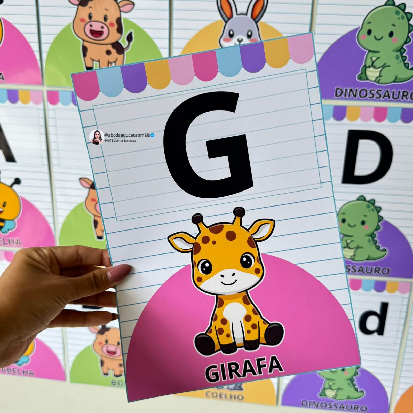 Alfabeto Ilustrado de Parede – 3 Variações - Imagem 9