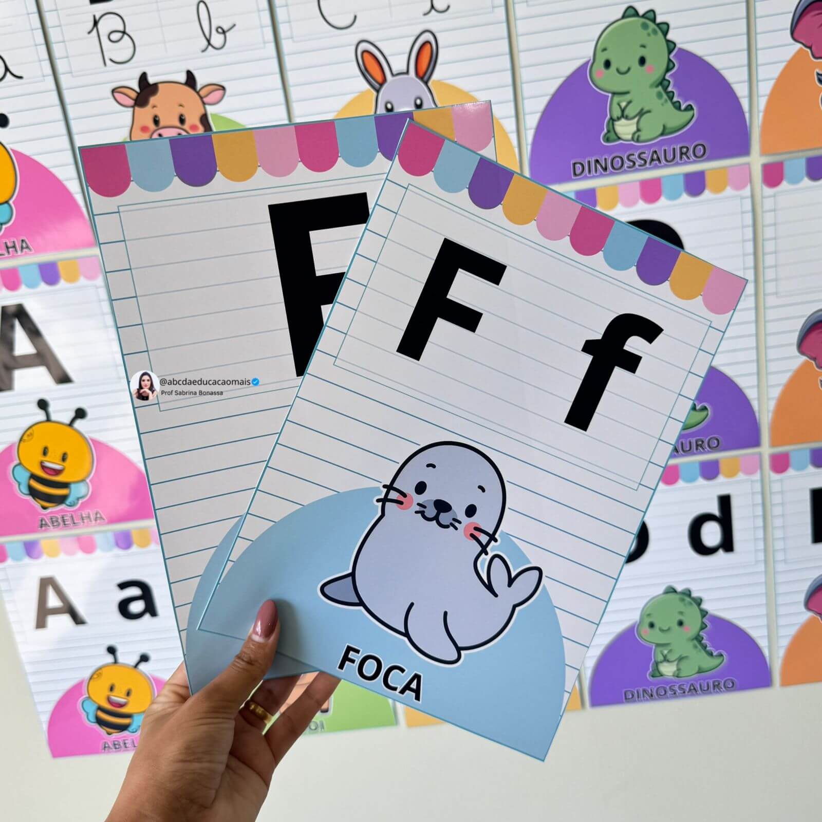 Alfabeto Ilustrado de Parede – 3 Variações - Imagem 12