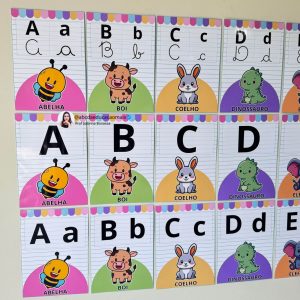 Alfabeto Ilustrado de Parede – 3 Variações