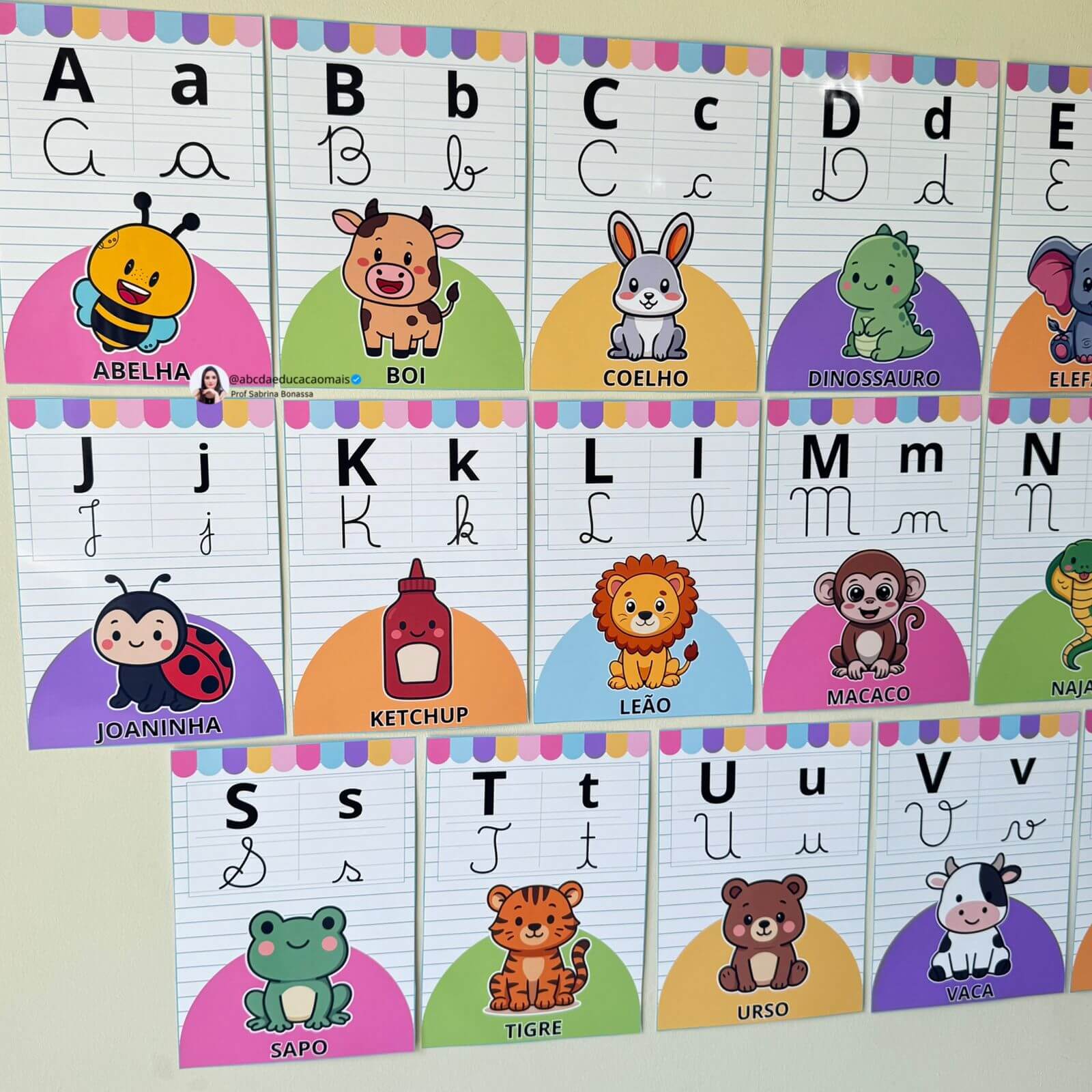 Alfabeto Ilustrado de Parede – 3 Variações - Imagem 7