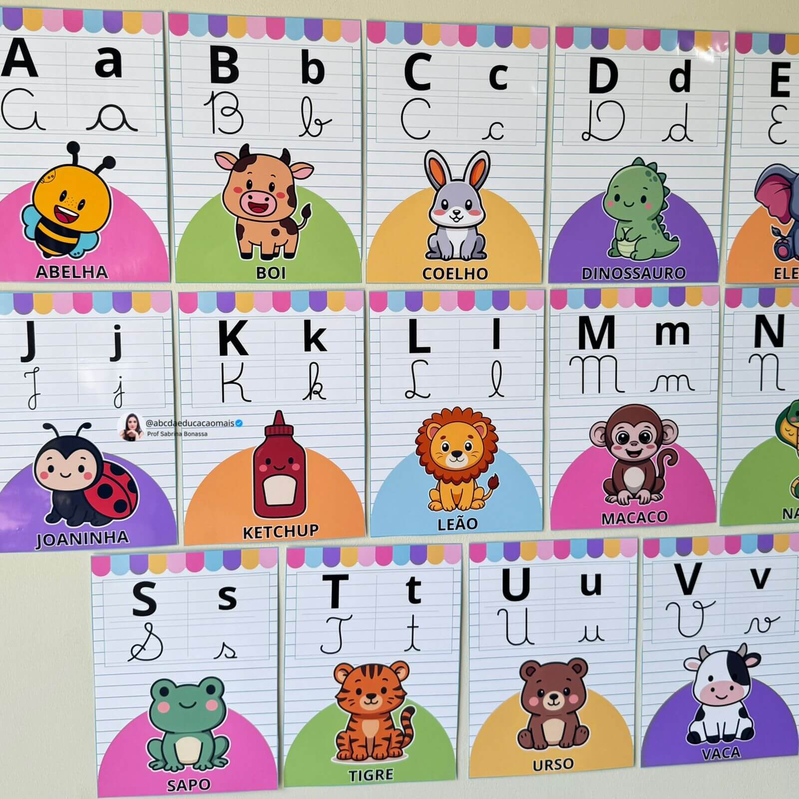 Alfabeto Ilustrado de Parede – 3 Variações - Imagem 5